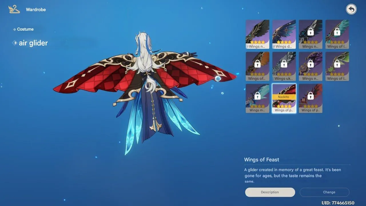 GI1185 Neuvillette C3 + Signature Weapon + Wings of Feasting + Tighnari C1 Amos Bow + Dehya 